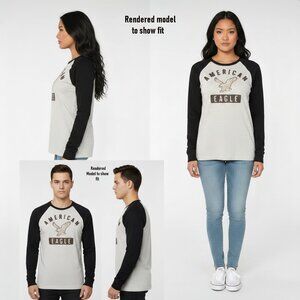 American Eagle Outfitters Vintage Classic Fit Long Sleeve Graphic Tee